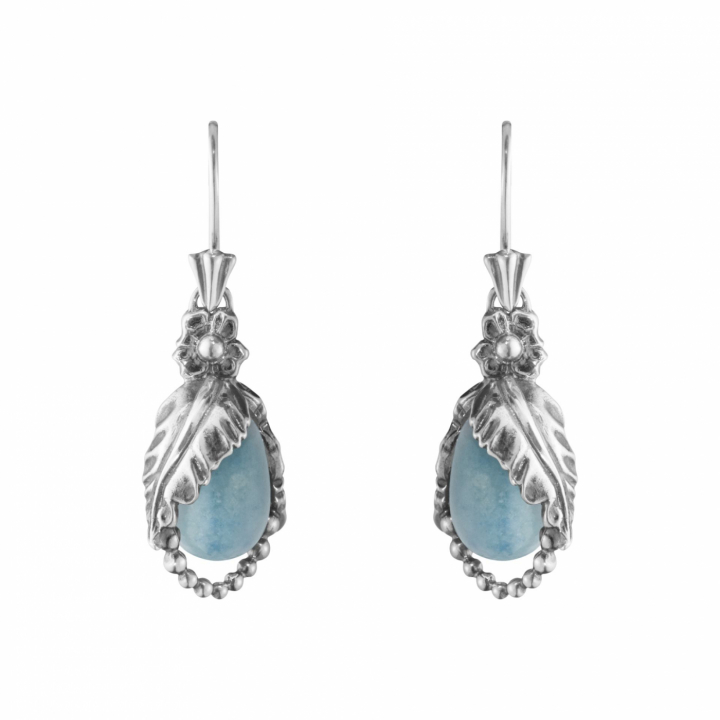 Product Image for Georg Jensen 2023 HERITAGE Ohrring Silber BLUE QUARTZ