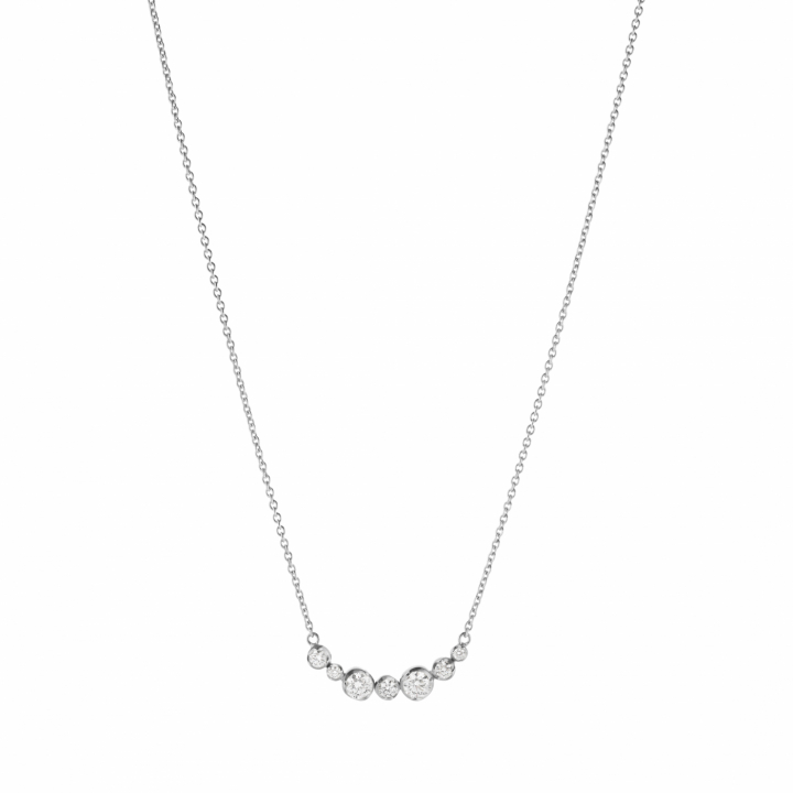 GJ SIGNATURE PENDANT White Gold DIAMOND 0.22 CT in der Gruppe Halsketten / Diamanthalsketten bei SCANDINAVIAN JEWELRY DESIGN (20001346)