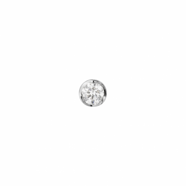 GJ SIGNATURE SOLITAIRE EARSTUD White Gold DIAMOND 0.05 CT in der Gruppe Ohrringe / Diamantohrringe bei SCANDINAVIAN JEWELRY DESIGN (20001347)