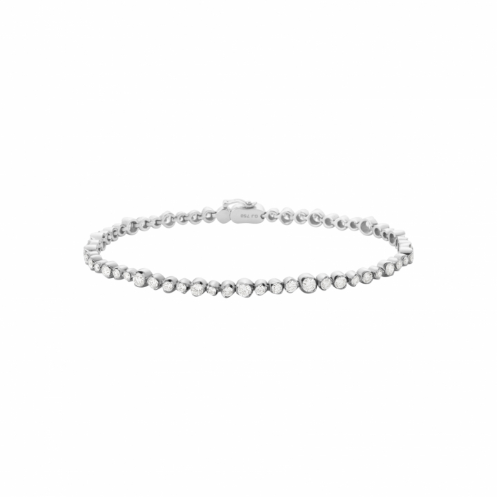 SIGNATURE TENNISBRACELET White Gold DIAMOND in der Gruppe Armbänder / Weißgoldarmbänder bei SCANDINAVIAN JEWELRY DESIGN (20001353)