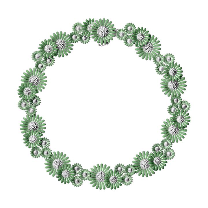 Product Image for Georg Jensen DAISY Halsband SILVER VIVID GREEN ENAMEL ML