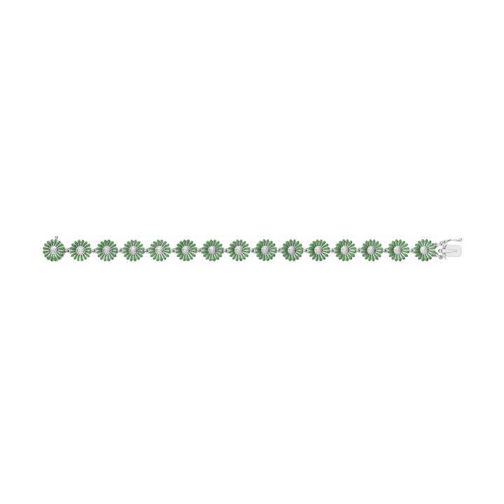 Product Image for Georg Jensen DAISY Armband SILVER VIVID GREEN ENAMEL ML