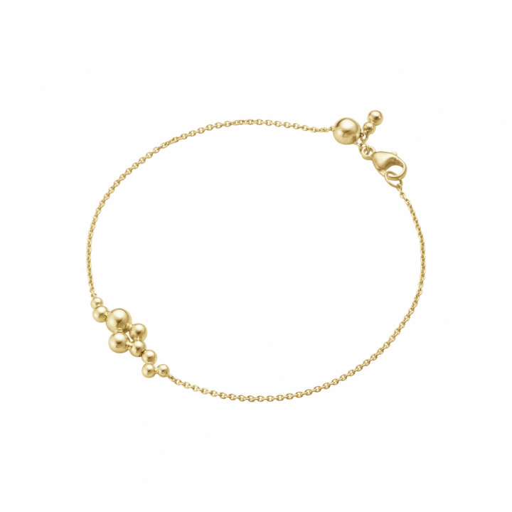 GRAPE CHAIN BRACELET Gold 18 CM in der Gruppe Armbänder / Goldarmbänder bei SCANDINAVIAN JEWELRY DESIGN (20001424)