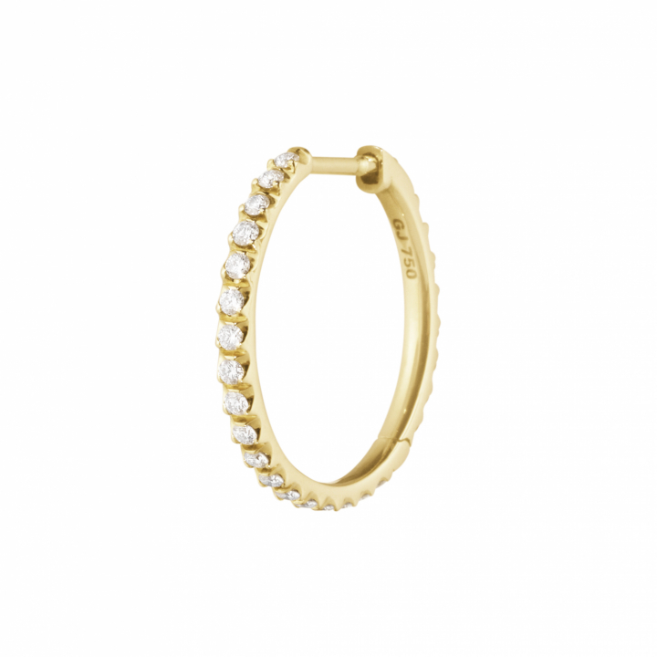 GJS L EARHOOPS Gold 0.15 in der Gruppe Ohrringe / Goldohrringe bei SCANDINAVIAN JEWELRY DESIGN (20001504)