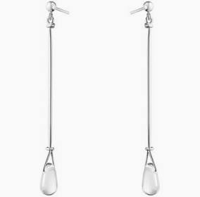 Product Image for Georg Jensen VIVIANNA TORUN Long Earrings Silver Rock crystal