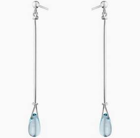 Product Image for Georg Jensen VIVIANNA TORUN Long Earrings Silver Blue topaz