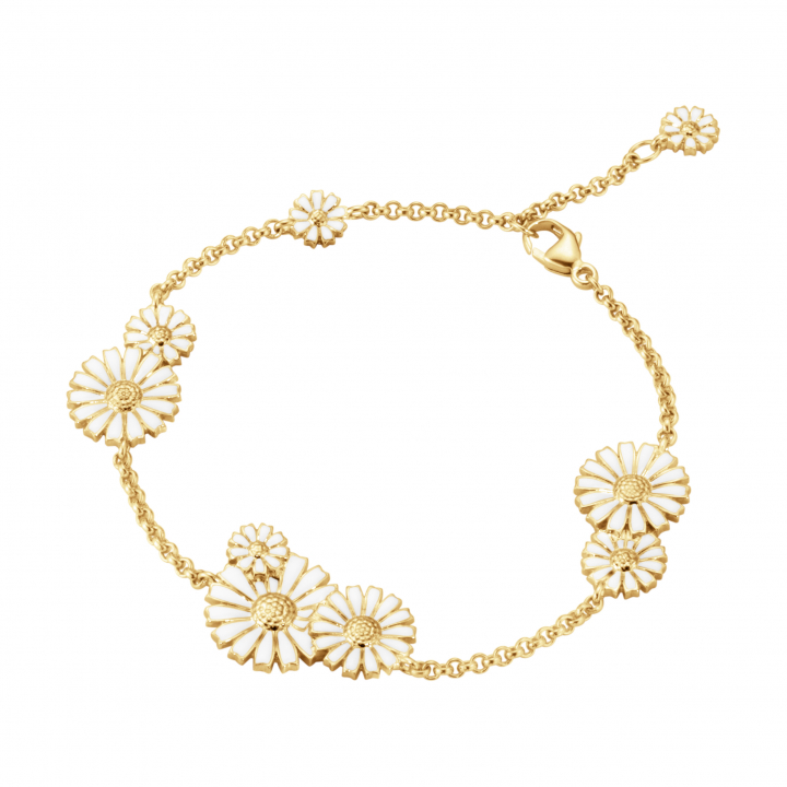 DAISY bracelet gold plated  in der Gruppe Armbänder / Goldarmbänder bei SCANDINAVIAN JEWELRY DESIGN (20001667)