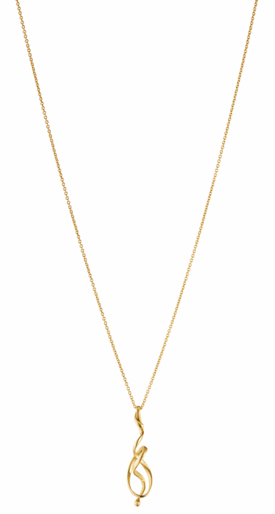 FORGET-ME-KNOT, Torun Necklace Gold in der Gruppe Halsketten / Goldhalsketten bei SCANDINAVIAN JEWELRY DESIGN (20001680)
