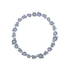 DAISY Necklace Silver BLUE in der Gruppe Halsketten / Silberhalsketten bei SCANDINAVIAN JEWELRY DESIGN (2000174300)