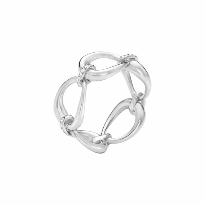 OFFSPRING RING 433C SILVER DIAMONDS 0.14 CT in der Gruppe Ringe / Diamantringe bei SCANDINAVIAN JEWELRY DESIGN (20001827)