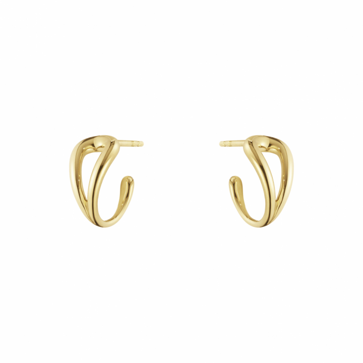 MERCY SWIRL EARHOOP GOLD in der Gruppe Ohrringe / Goldohrringe bei SCANDINAVIAN JEWELRY DESIGN (20001834)