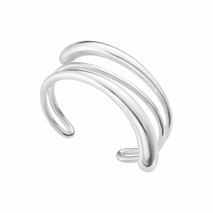 MERCY BIG TWIST BANGLE SILVER in der Gruppe Armbänder / Armreifen bei SCANDINAVIAN JEWELRY DESIGN (20001838)