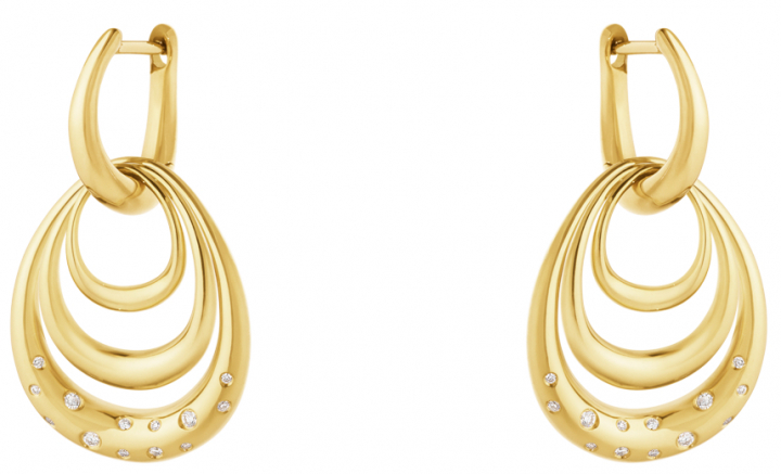 Offspring Earrings Gold 0,08ct in der Gruppe Ohrringe / Diamantohrringe bei SCANDINAVIAN JEWELRY DESIGN (20001959)