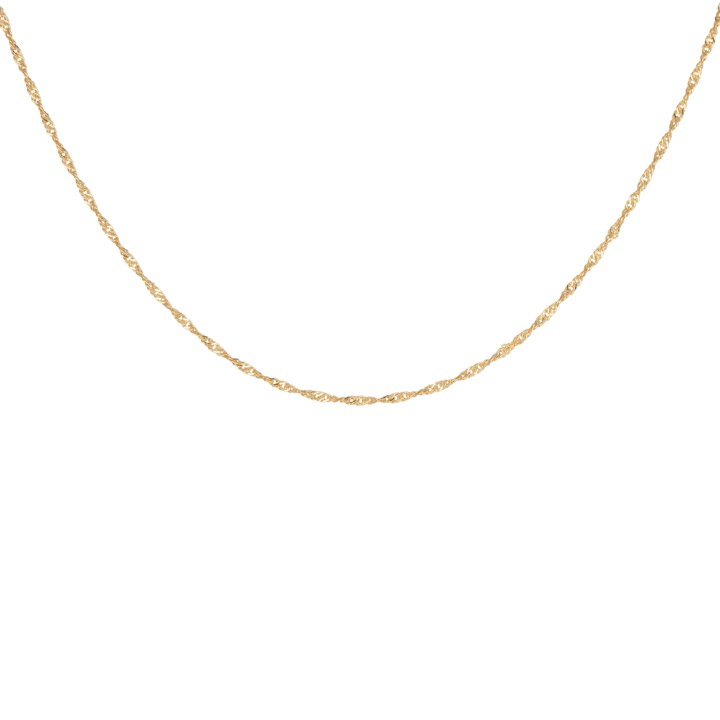 Letters singapore Halsketten Gold 45-50 cm in der Gruppe Halsketten / Goldhalsketten bei SCANDINAVIAN JEWELRY DESIGN (2011120003)
