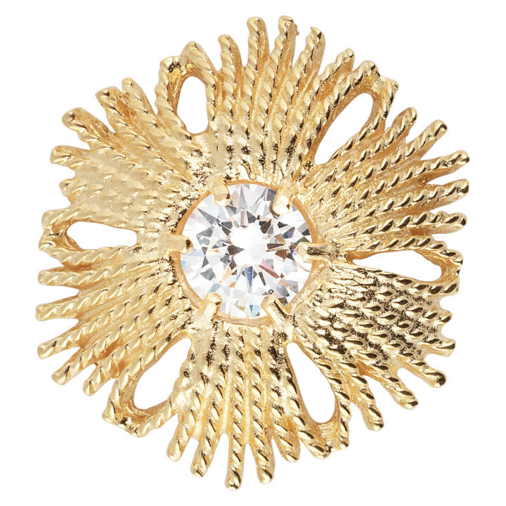 Gatsby big stone ring Gold in der Gruppe Ringe bei SCANDINAVIAN JEWELRY DESIGN (2015520161V)