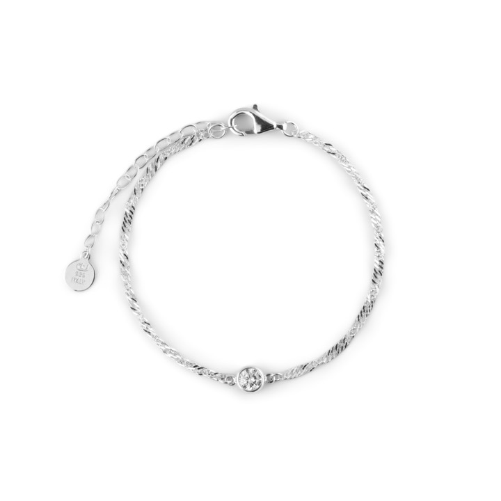 Cubic single brace Armbänder Silber in der Gruppe Armbänder / Silberarmbänder bei SCANDINAVIAN JEWELRY DESIGN (2017370004)