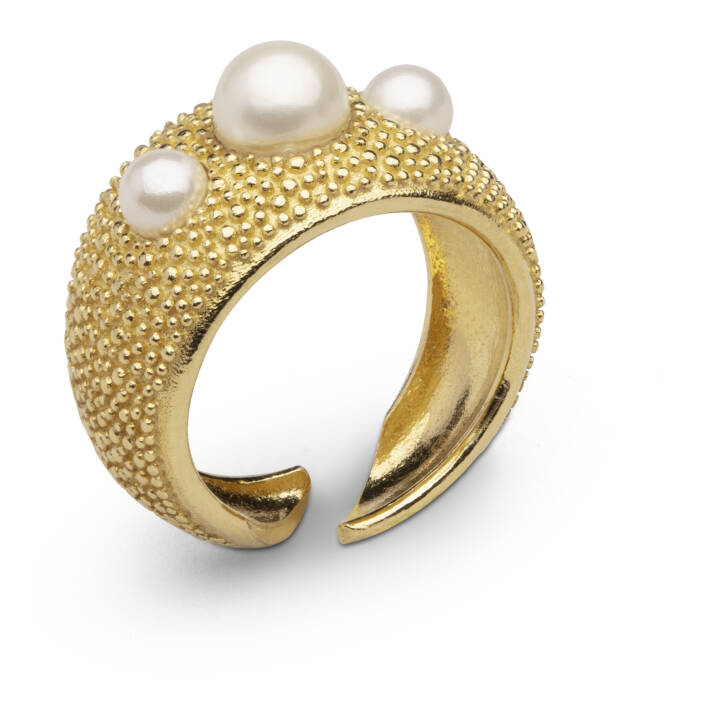 Pearl bubble ring Gold in der Gruppe Ringe bei SCANDINAVIAN JEWELRY DESIGN (2115521165V)