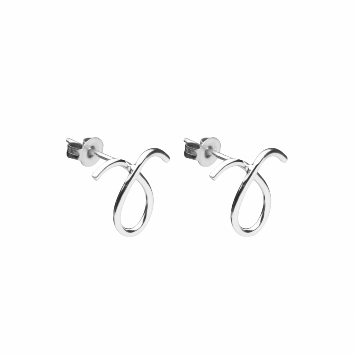 Loop small Earring (Silber) in der Gruppe Ohrringe / Silberohrringe  bei SCANDINAVIAN JEWELRY DESIGN (2126470003)