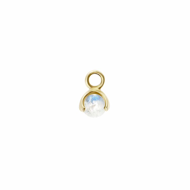 Product Image for CU JEWELLERY Letters stone 6 moonstone pend Gold
