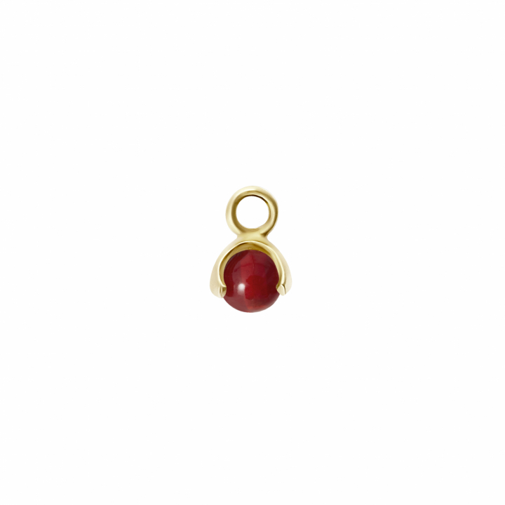 Letters stone 7 carnelian pend Gold in der Gruppe Halsketten / Goldhalsketten bei SCANDINAVIAN JEWELRY DESIGN (2227627001)