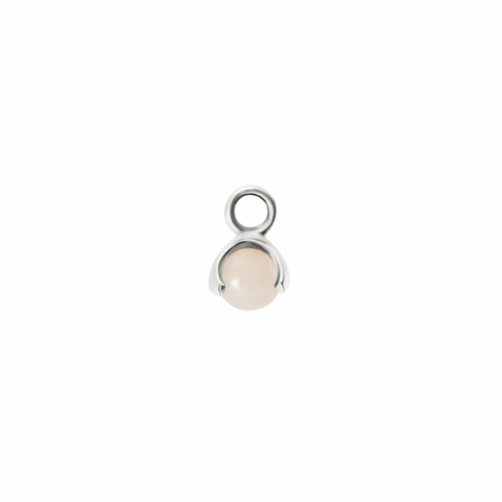 Letters stone 10 rose quartz pend Silber in der Gruppe Halsketten / Silberhalsketten bei SCANDINAVIAN JEWELRY DESIGN (2227671000)