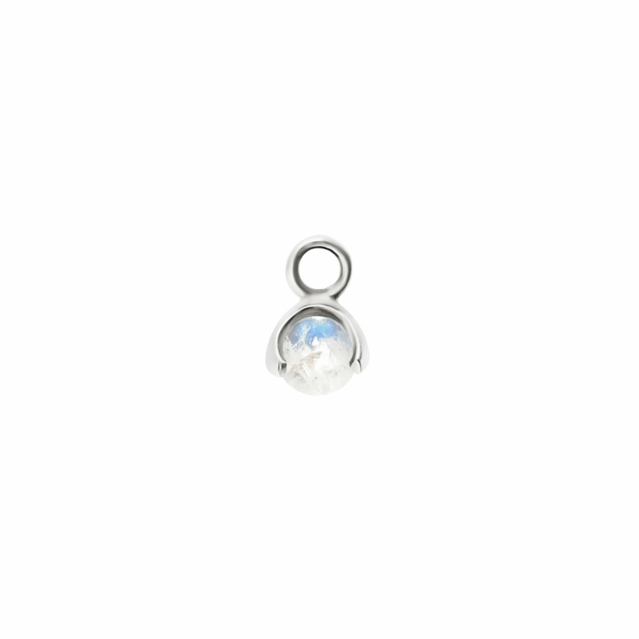 Product Image for CU JEWELLERY Letters stone 6 moonstone pend Silber