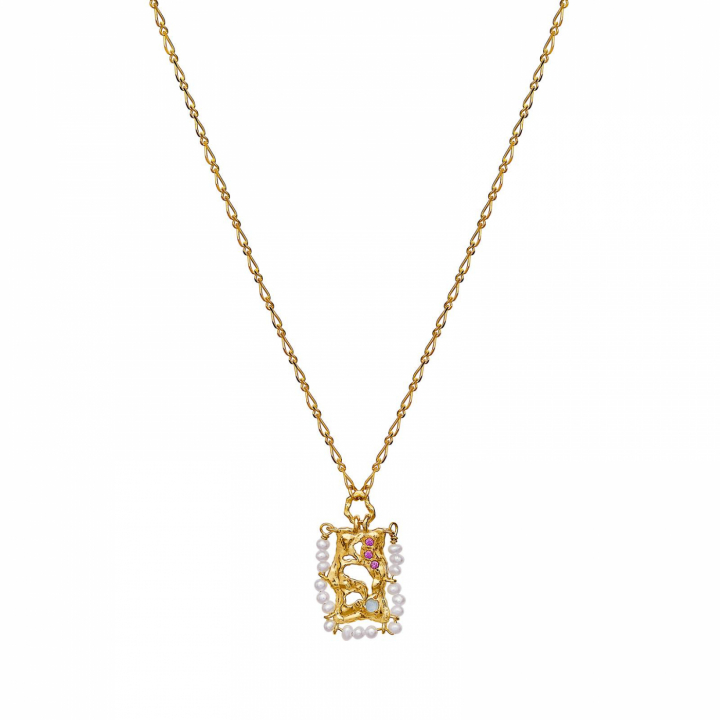 Raindrop Halsketten Gold in der Gruppe Halsketten / Goldhalsketten bei SCANDINAVIAN JEWELRY DESIGN (2568a)