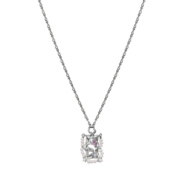 Raindrops Halsketten (Silber) in der Gruppe Halsketten / Silberhalsketten bei SCANDINAVIAN JEWELRY DESIGN (2568c)