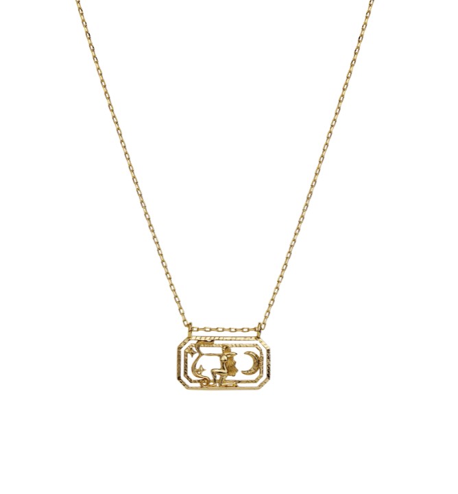 Zodiac skytten Halsketten (Gold) 45 cm in der Gruppe Halsketten / Goldhalsketten bei SCANDINAVIAN JEWELRY DESIGN (2579a)