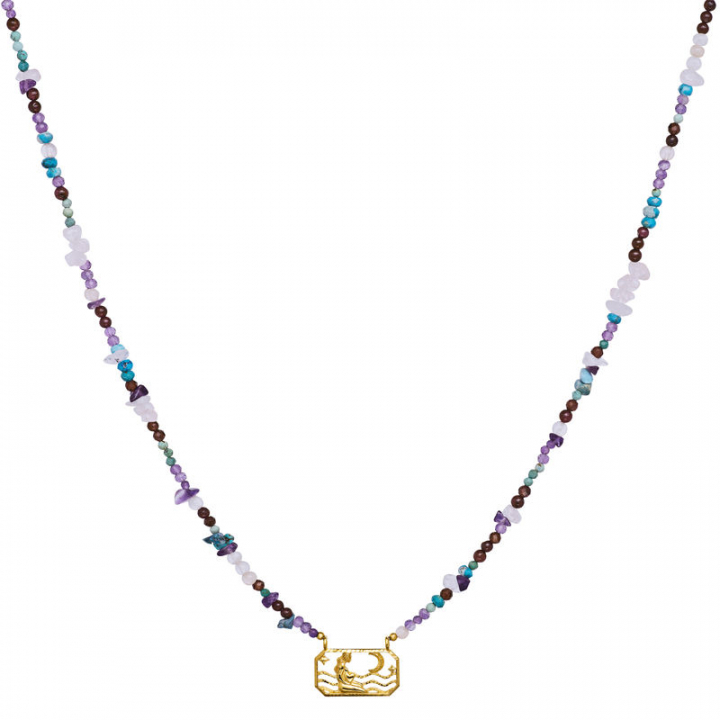 Zodiac Earth Virgo Halsketten (Gold) in der Gruppe Halsketten / Goldhalsketten bei SCANDINAVIAN JEWELRY DESIGN (2629a)