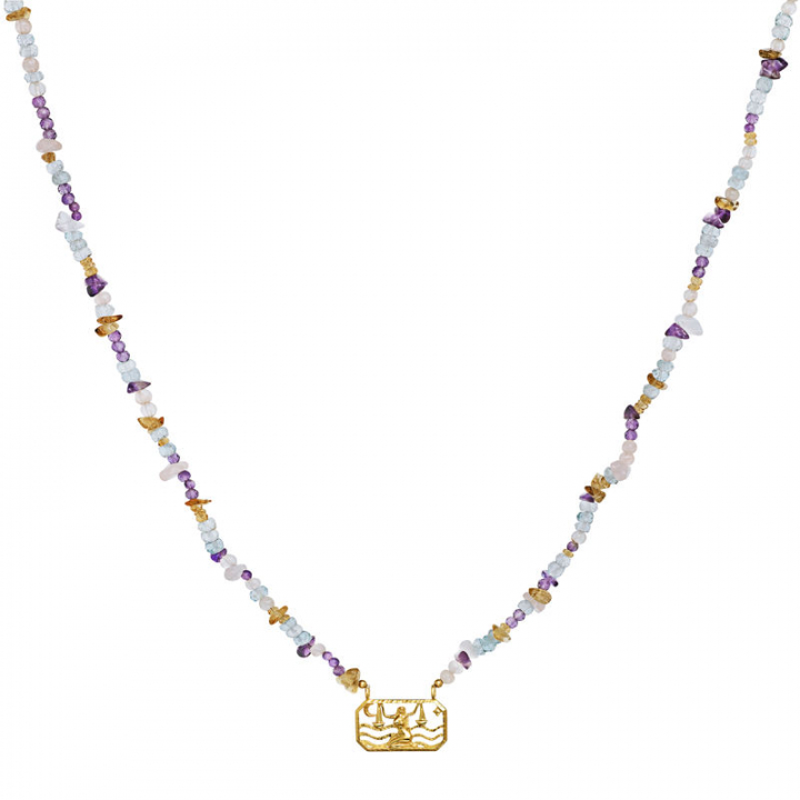 Zodiac Air Libra Halsketten (Gold) in der Gruppe Halsketten / Goldhalsketten bei SCANDINAVIAN JEWELRY DESIGN (2632a)