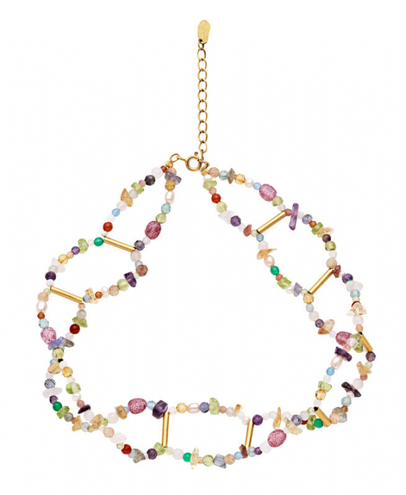 Yrsa Halsketten Gold  in der Gruppe Halsketten / Goldhalsketten bei SCANDINAVIAN JEWELRY DESIGN (2668a)