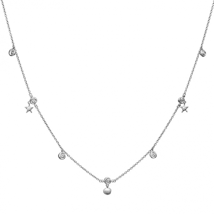 LEILANI Necklace Silver in der Gruppe Halsketten / Silberhalsketten bei SCANDINAVIAN JEWELRY DESIGN (2696C)