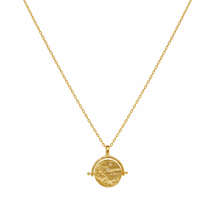 Bianca Necklace Gold in der Gruppe Halsketten / Goldhalsketten bei SCANDINAVIAN JEWELRY DESIGN (2741A)