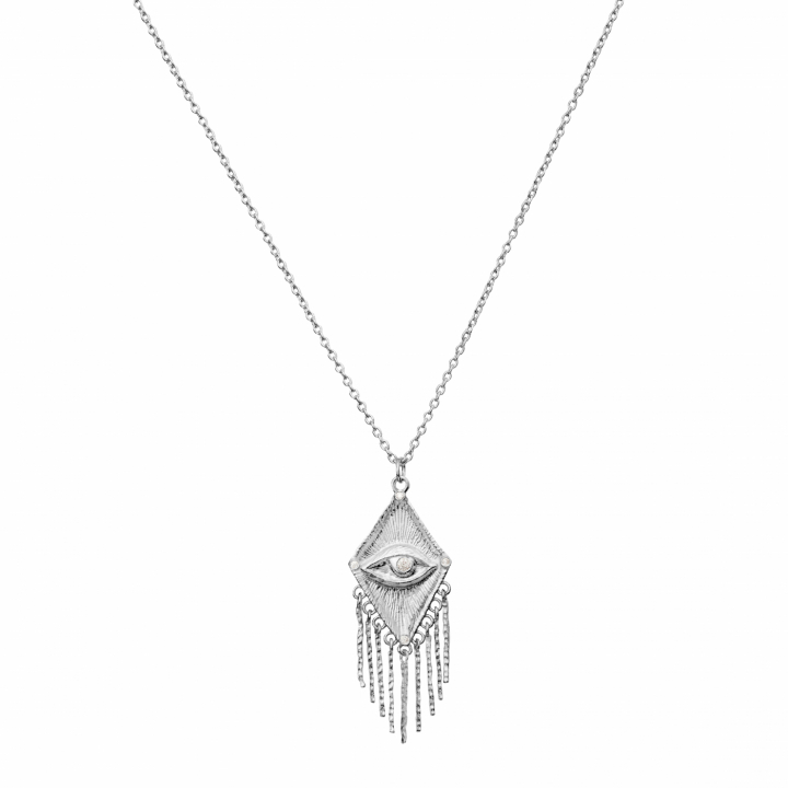 Valda Necklace Silver in der Gruppe Halsketten / Silberhalsketten bei SCANDINAVIAN JEWELRY DESIGN (2803C)