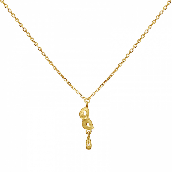 Romeo Necklace Gold in der Gruppe Halsketten / Goldhalsketten bei SCANDINAVIAN JEWELRY DESIGN (2808A)
