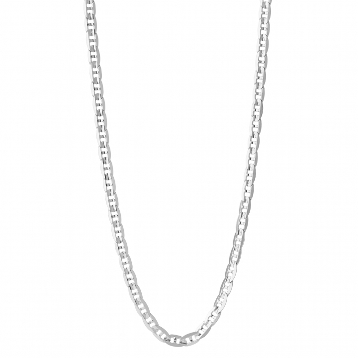 Carlo Necklace 50 Silver (One) in der Gruppe Halsketten / Silberhalsketten bei SCANDINAVIAN JEWELRY DESIGN (300339-50)