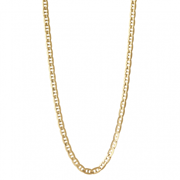 Carlo Necklace 43 Goldplated Silver (One) in der Gruppe Halsketten / Goldhalsketten bei SCANDINAVIAN JEWELRY DESIGN (300340-43)