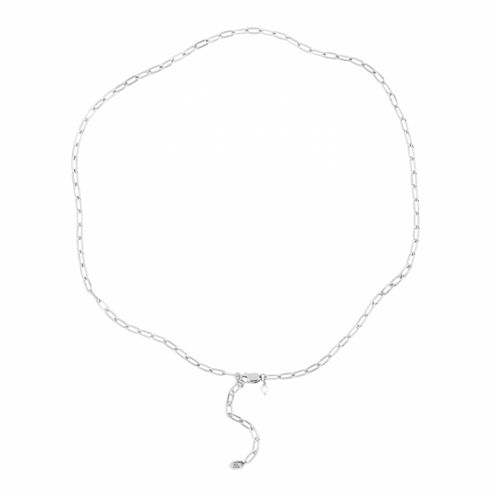 Gemma Necklace Silver in der Gruppe Halsketten / Silberhalsketten bei SCANDINAVIAN JEWELRY DESIGN (300402AG)