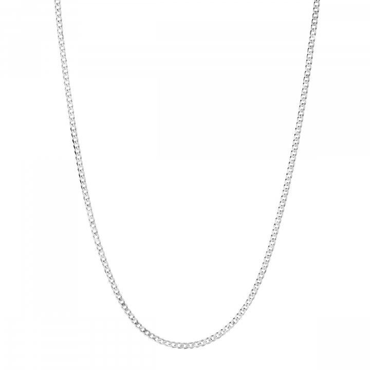 Saffi Necklace 50 Silver (One) in der Gruppe Halsketten / Silberhalsketten bei SCANDINAVIAN JEWELRY DESIGN (300407AG-50)