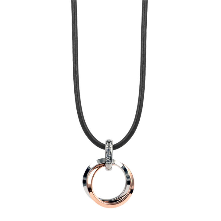 CARRO Halsketten Rosé/Stahl in der Gruppe Halsketten / Silberhalsketten bei SCANDINAVIAN JEWELRY DESIGN (323328)