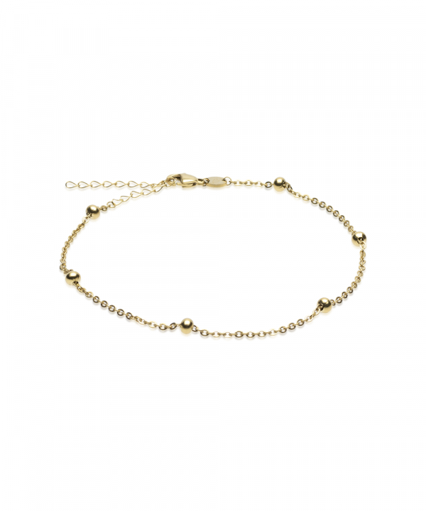 Grand Ball 22-27 cm Golden Coating in der Gruppe Accessoires / Anklet bei SCANDINAVIAN JEWELRY DESIGN (34-23935-00)