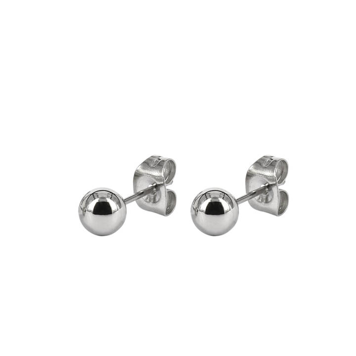 ZERO Ohrringe Stahl in der Gruppe Ohrringe / Silberohrringe  bei SCANDINAVIAN JEWELRY DESIGN (350553)