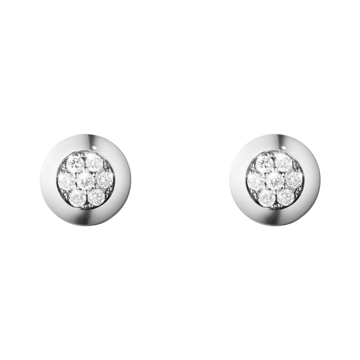 AURORA Ohrring Weißgold Diamant PAVÉ 0.21 ct in der Gruppe Ohrringe / Diamantohrringe bei SCANDINAVIAN JEWELRY DESIGN (3518431)