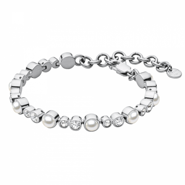 SACHA Armbänder Silber/white pearl  in der Gruppe Armbänder / Silberarmbänder bei SCANDINAVIAN JEWELRY DESIGN (352174)