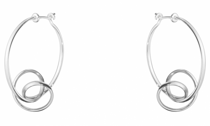 FORGET-ME-KNOT, Torun Hoop Earrings Silver in der Gruppe Ohrringe / Silberohrringe  bei SCANDINAVIAN JEWELRY DESIGN (3539342)