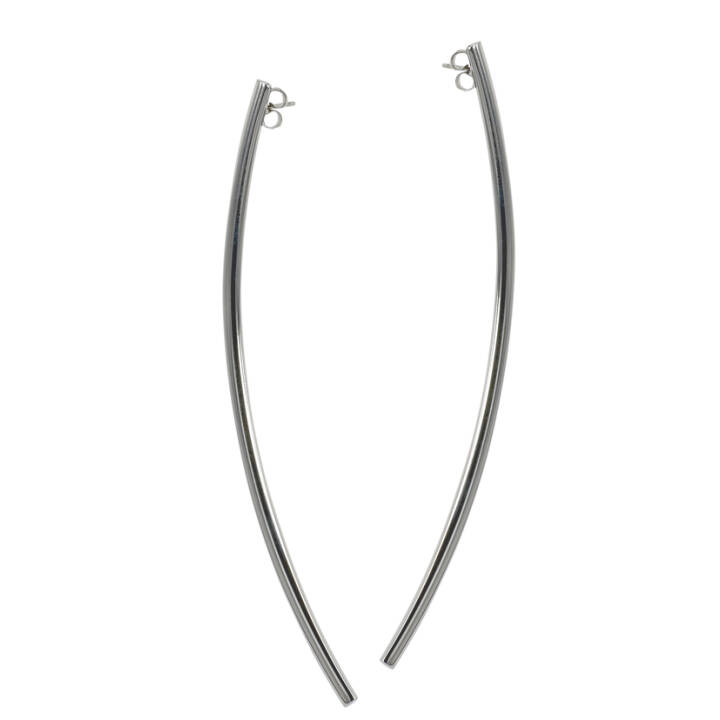KAJSA Long Ohrringe Stahl in der Gruppe Ohrringe / Silberohrringe  bei SCANDINAVIAN JEWELRY DESIGN (356630)