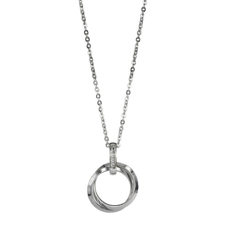 CAROLIN Long Halsketten Stahl/Stahl in der Gruppe Halsketten / Silberhalsketten bei SCANDINAVIAN JEWELRY DESIGN (357118)