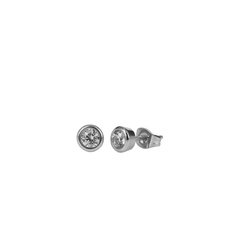 LILLY 4 mm Ohrringe Stahl in der Gruppe Ohrringe / Silberohrringe  bei SCANDINAVIAN JEWELRY DESIGN (357637)