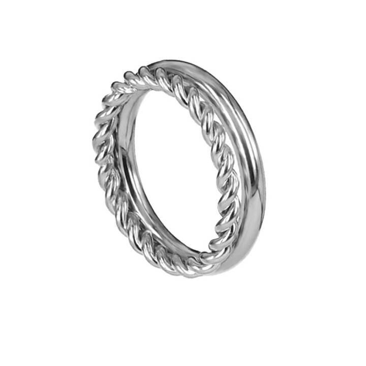 TWIST Stahl ring in der Gruppe Ringe bei SCANDINAVIAN JEWELRY DESIGN (358184V)